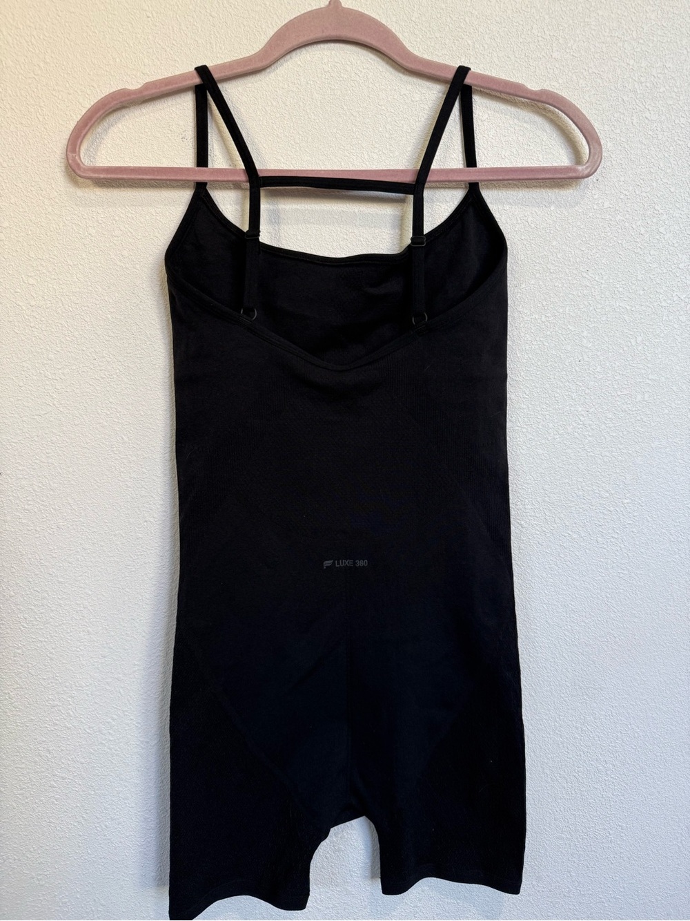 Fabletics 360 Black Seamless Onesie Romper Adjustable Strap Bodysuit - Picture 9 of 10